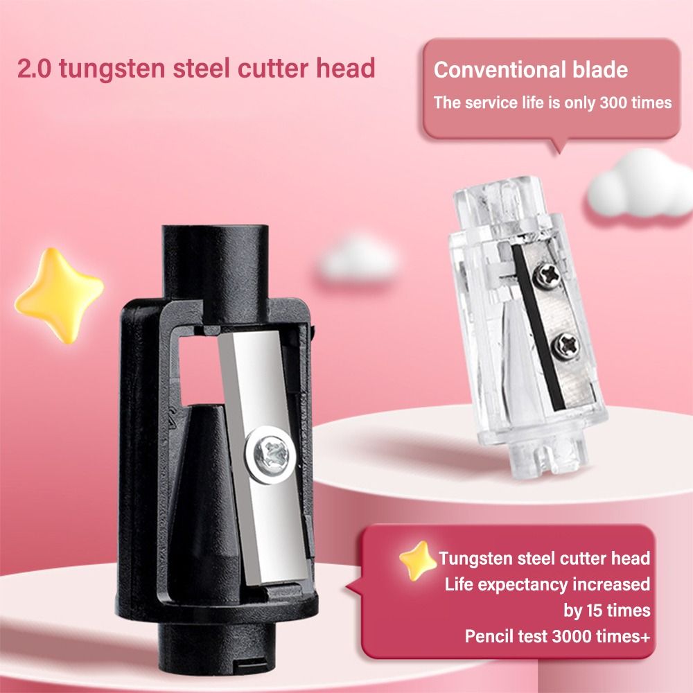 Cute Cartoon Battery Charging  - огляд і ціна Electric Pencil Sharpener Usb